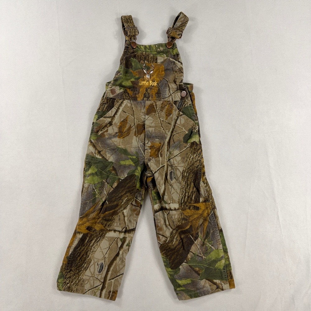 J. Tuohy's Overalls Kids Camo Embroidered Little Buck Hunting Bibs No Size